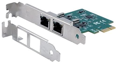 EXSYS EX-60102 nätverkskort Inbyggt Ethernet 1000 Mbit/s (EX-60102) Grön, Grå