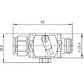 Miniatyrbillede 2 af 3: Telegärtner N overspændingsafleder Sti-Bu med gasafleder, 90 V, 1,5 GHz - 1 stk (J01028A0034)