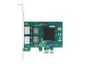 Miniatyrbild 4 av 4: DeLOCK PCI Express x1-kort till 2 x RJ45 Gigabit LAN BCM - PCIe - RJ-45 - PCIe 2.0 - Grå - PC - Aktivitet - Länk (88206)