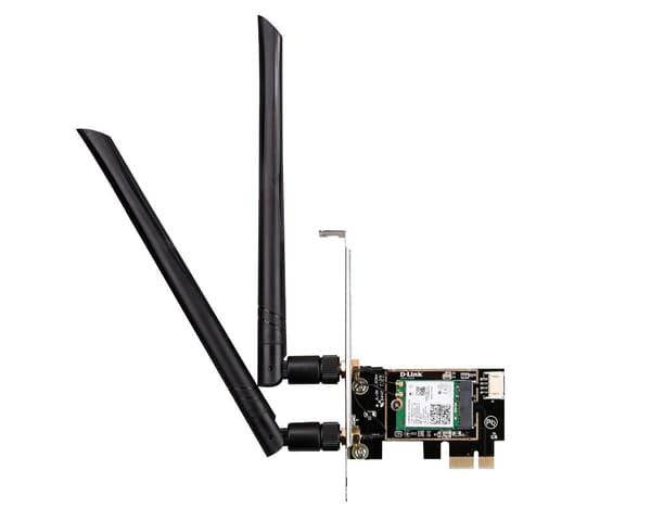 D-Link DWA-X582 - Nätverksadapter - PCIe - Bluetooth 5.0, Wi-Fi 6 Svart