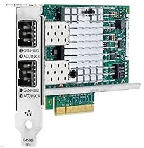 HPE 562SFP+ - Netværksadapter - PCIe 3.0 x8 - 10 Gigabit SFP+ x 2 - til ProLiant DL360 Gen10, DL380 Gen10, ML110 Gen10, ML350 Gen10, XL230k Gen10, XL4