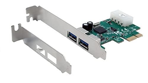 EXSYS GmbH PCIe USB 3.2 Gen 1-kort med 2 portar (NEC-chipset) (EX-11042) Grön, Silver