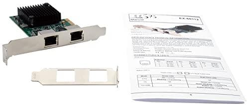 EXSYS GmbH Dual PCIe -verkkokortti 2,5 Gigabit (EX-60112)