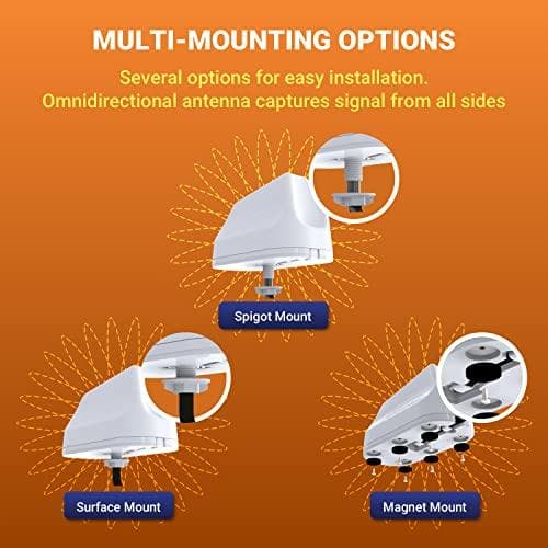 Poynting · Antenner · 5G/LTE · Bil/Marine · A-MIMO-0003-V2-14 · hvid · SMA (M) · 6,2 dBi · SMA-Han · 2 meter kabel Â· IP67 (A-MIMO-0003-V2) -14)