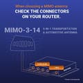 Miniatyrbillede 2 af 6: Poynting · Antenner · 5G/LTE · Bil/Marine · A-MIMO-0003-V2-14 · hvid · SMA (M) · 6,2 dBi · SMA-Han · 2 meter kabel Â· IP67 (A-MIMO-0003-V2) -14)