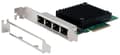 Miniatyrbild 1 av 8: EXSYS GmbH 4-portars PCIe nätverkskort 2,5 Gigabit (EX-60114)
