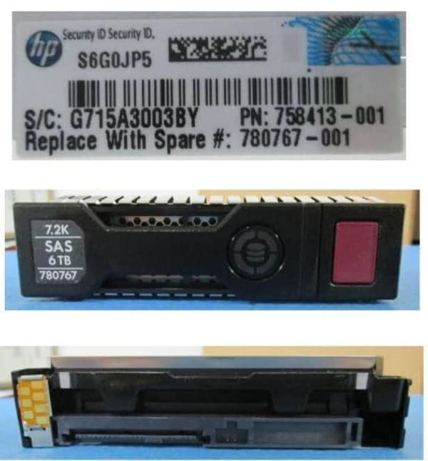 Hewlett Packard Enterprise 780767-001 Intern hårddisk 3,5" 6000 GB SAS (780767-001)
