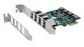 Miniatyrbild 1 av 6: EXSYS GmbH PCIe USB 3.2 Gen 1-kort med 4 portar (VIA-chipset) (EX-11044)