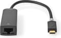 Miniatyrbild 1 av 7: Nedis USB-nätverksadapter, USB 3.2 Gen 1 - 1000 Mbps, 0,2 m - USB-C™ hane - RJ45 hona - 0,20 m - Rund - Guldpläterad - Förtennad koppar - Antracit (CC