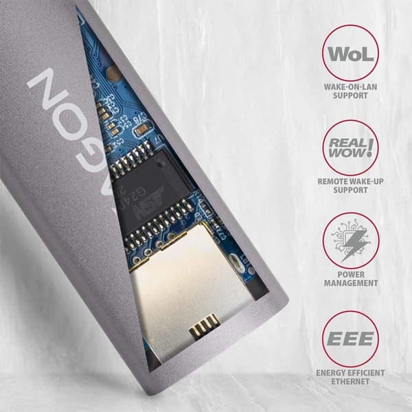 Axagon ADE-TRC verkkokortti Ethernet 5000 Mbit/s (ADE-TRC)