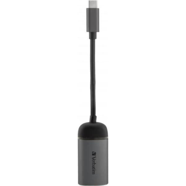 USB 3.0 Typ C till RJ45 Verbatim Gigabit nätverkskort - grått/svart - TU