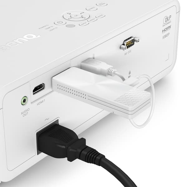 BenQ Qcast Mirror QP30 - nätverksmedieströmningsadapter - HDMI - Wi-Fi 5 - vit (5A.JH328.004)