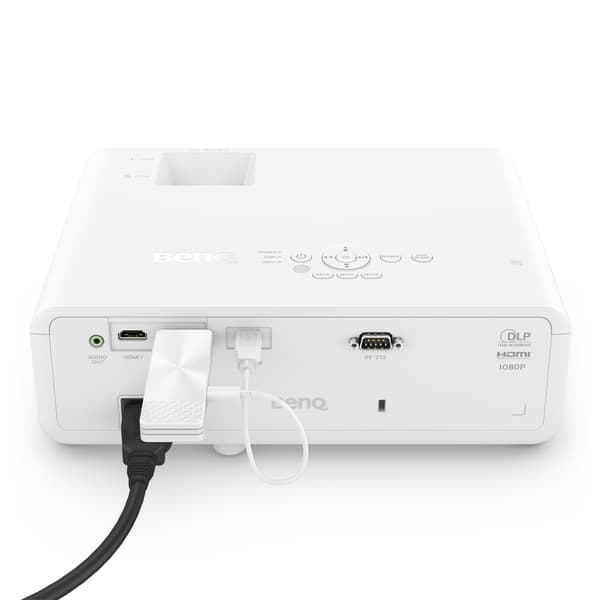 BenQ Qcast Mirror QP30 - nätverksmedieströmningsadapter - HDMI - Wi-Fi 5 - vit (5A.JH328.004)