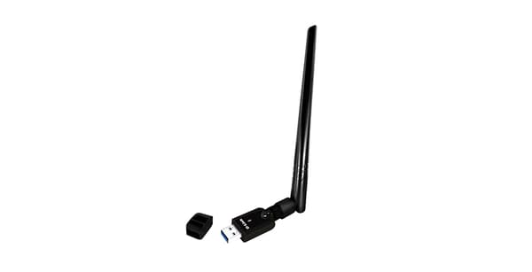 D-Link DWA-185 - Netværksadapter - USB 3.0 - 802.11a, 802.11b/g/n, Wi-Fi 5 Sort