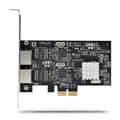 Miniatyrbild 3 av 6: StarTech.com 2-portars 2,5 Gbps NBASE-T PCIe nätverkskort, Intel I225-V, tvåports datornätverkskort, multi-gigabit NIC, PCI Express Server LAN-kort, D