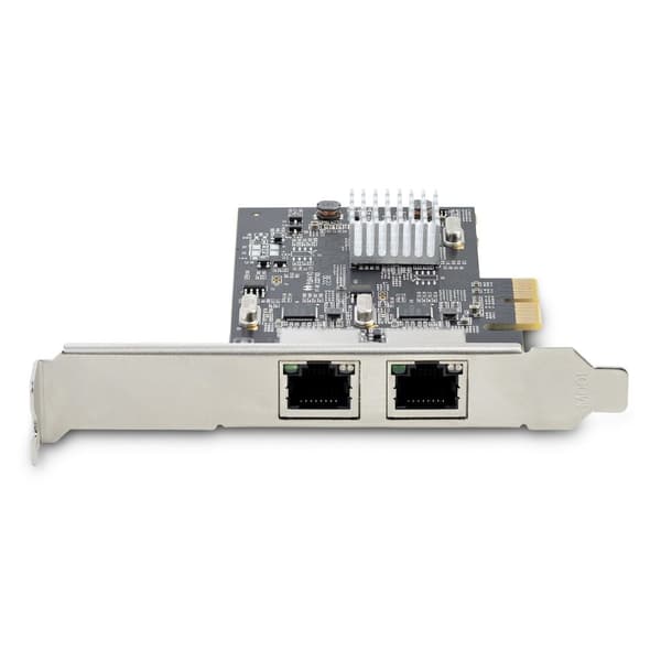 StarTech.com 2-portars 2,5 Gbps NBASE-T PCIe nätverkskort, Intel I225-V, tvåports datornätverkskort, multi-gigabit NIC, PCI Express Server LAN-kort, D