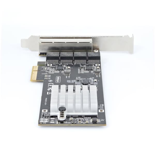 StarTech.com 4-porttinen 2,5 Gbps NBASE-T PCIe -verkkokortti, Intel I225-V -siru, neliporttinen tietokoneen verkkokortti, monigigabittinen verkkokortt