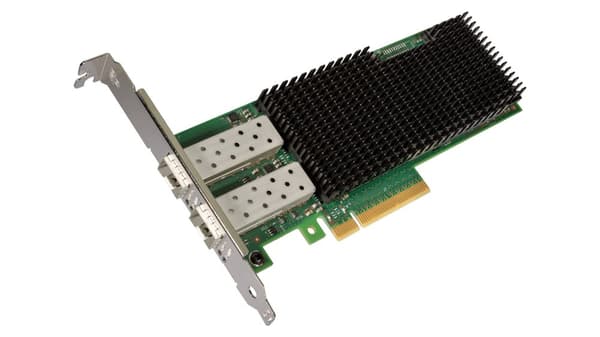 Intel Ethernet-netværksadapter XXV710-DA2 - Netværksadapter - PCIe 3.0 x8 Low Profile - 25 Gigabit SFP28 x 2 (XXV710DA2) Sort, Grøn