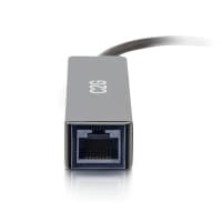 C2G USB-C - Ethernet -verkkosovitin - Verkkosovitin - USB-C - Gigabit Ethernet x 1 - Musta