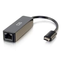 C2G USB-C - Ethernet -verkkosovitin - Verkkosovitin - USB-C - Gigabit Ethernet x 1 - Musta musta