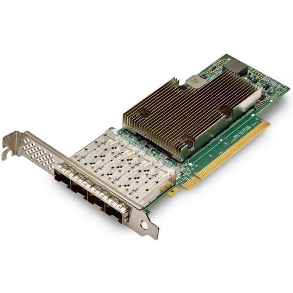Nätverksadapter - Broadcom - NetXtreme E-Series P425G - PCIe 4.0 x16 - 10/25 Gigabit - Lågprofil Grön, Nickel
