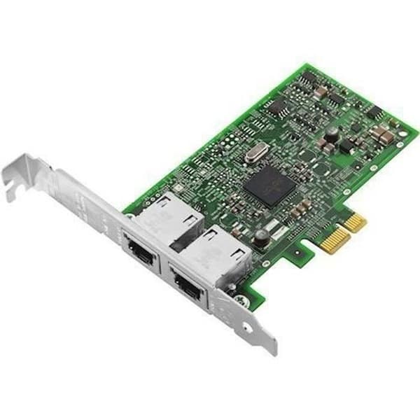 Nätverksadapter - LENOVO - ThinkSystem NetXtreme - PCIe 2.0 x4 - Gigabit Ethernet x2 - Lågprofil Grön