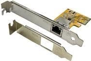 PCI-EXPRESS Ethernet-kortti 1Gigabit 1Port, sis. LowProfile-kannatin (Realtek) (EX-6071C) Hopea, Keltainen
