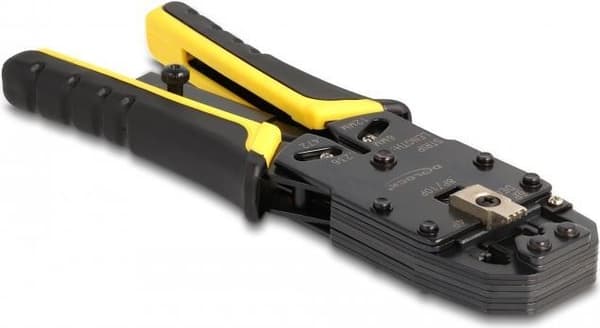 Delock Universal crimptang med stripper til 10P (RJ50), 8P (RJ45), 6P (RJ12/11), 6P DEC eller 4P modulære stik (90523)