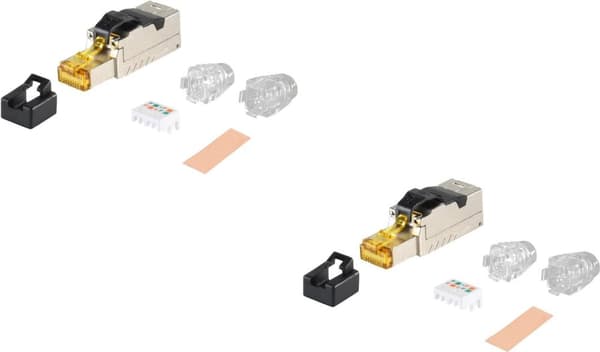 shiverpeaks ®-BASIC-S--Netværk-RJ45 kat. 8.1 felt-montage metalstik--VE2 (BS08-45001-2)