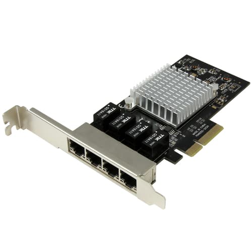 4PORT GIGABIT NETWORK ADAPTER Sort, Metallisk