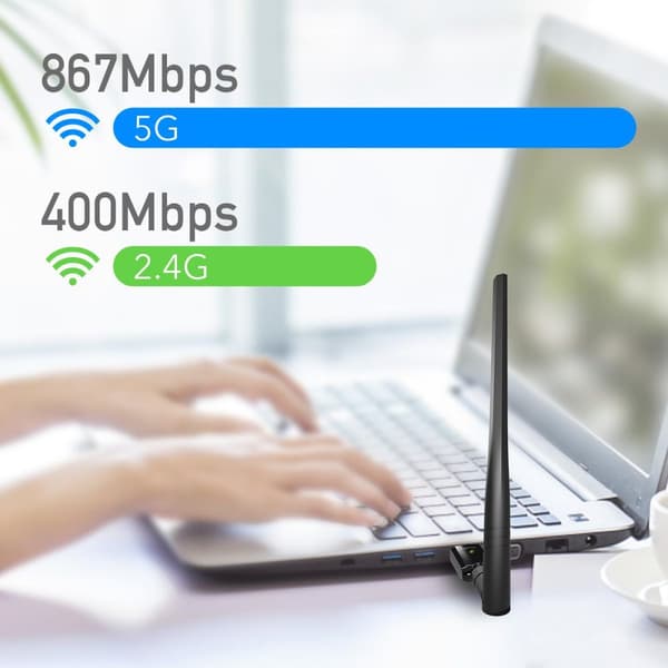 Wireless Nano Adapter Cudy WU650S, USB 3.0, 2.4/5 Ghz