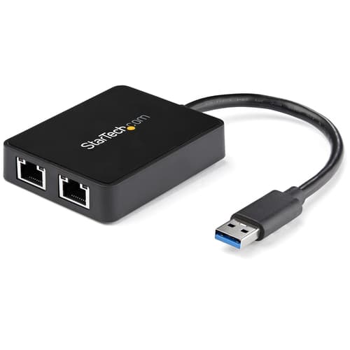 USB 3.0 DUAL PORT GIGABIT NIC/IN Sort