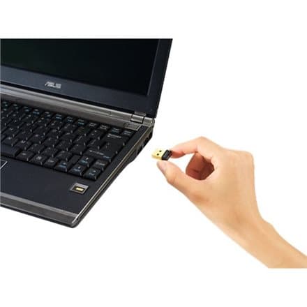 Asus | USB Wireless Adapter | USB-N10 NANO B1 | 802.11n Sort