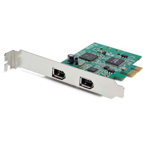 2 PORT PCIE FIREWIRE CARD TI Grønn