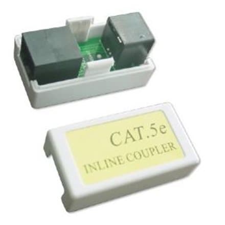 Adapteris Gembird RJ45 Female - RJ45 Female White