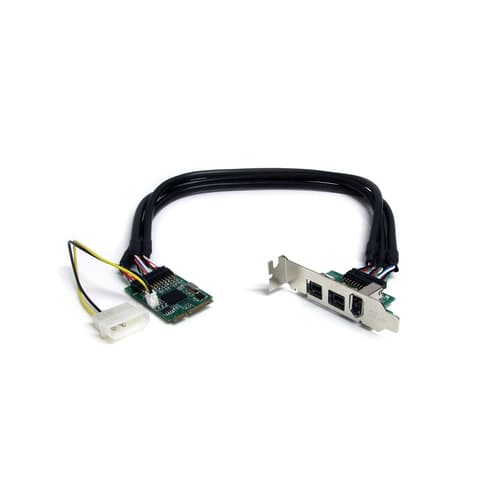 MINI PCIE FIREWIRE CARD/. Sort, Rustfritt stål
