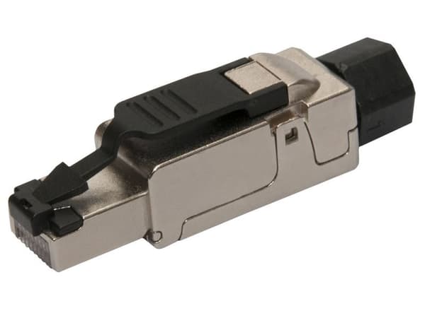 SOLARIX SXRJ45-6A-STP-BK-SA industrial plug 8p8c CAT6A STP folded shielded