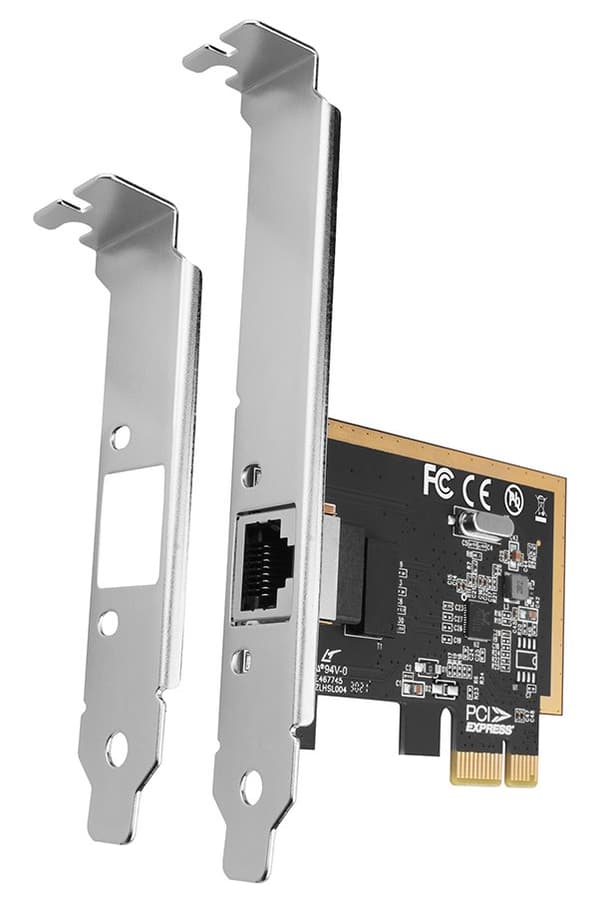 PCEE-GRF Karta sieciowa PCIe 1x Gigabit Ethernet port RJ-45 Realtek SP & LP