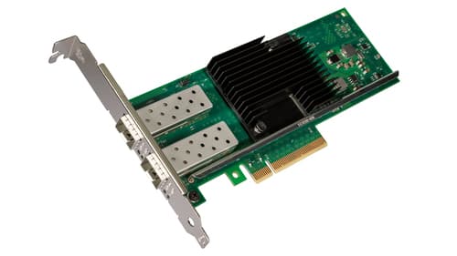 Intel X710DA2 network card Internal Fiber 10000 Mbit/s Sort, Grøn