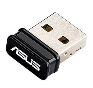 ASUS USB-N10 NANO nätverkskort WLAN 150 Mbit/s Svart