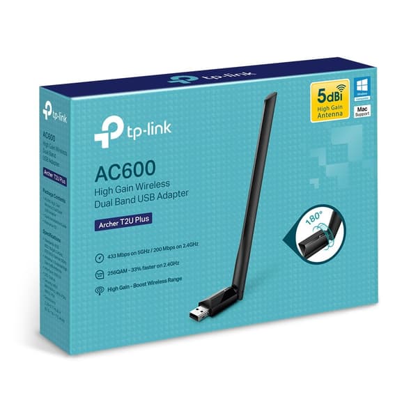 TP-Link Archer T2U Plus Internt WLAN 600 Mbit/s