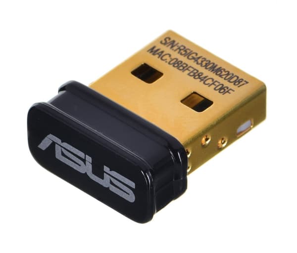 ASUS USB-BT500 nätverkskort Bluetooth 3 Mbit/s Svart, Guld