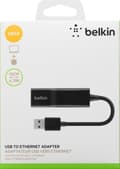 Miniatyrbild 1 av 2: Belkin USB 2.0 till Ethernet-adapter -USB-nätverkskort