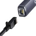 Miniatyrbild 4 av 7: ADAPTOR RETEA Baseus Lite, USB 2.0 to RJ-45 Gigabit LAN Adapter, metalic, LED, gri "WKQX000113" (timbru verde 0.18 lei)  - 6932172606077