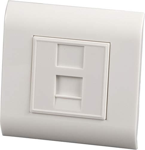 EFB-Elektronik EFB stelsæt 80x80 med central plade til 1 keystone, lige (ET-25040)