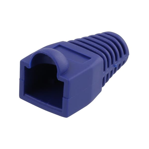 DELTACO RJ45 6,8mm -stikbeskyttelse, 20 stk., blå