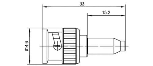 Telegärtner BNC-kabelkontakt CR/CR G4 J01002A0036 (RG-179B/U, RG-187A/ koaxialkontakt 4018359104023