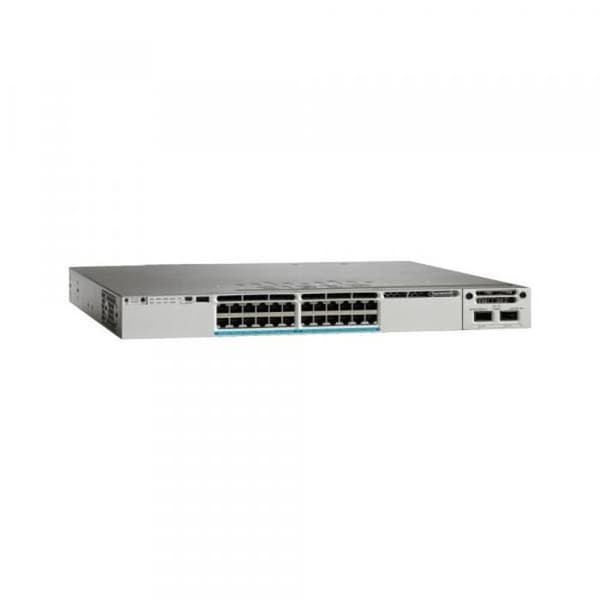 CATALYST 3850 24 PORT UPO E LAN BASE 0,000000 Svart Svart, Grå