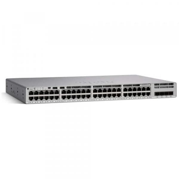 Bryt-switch - Cisco - Catalyst 9200L - 48 portar - 10G Ethernet - Hanterad - Svart- USED Grå