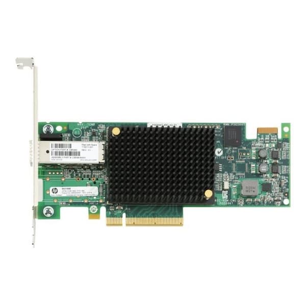 HPE StoreFabric SN1100E 16 Gb Fiber Channel Low Profile PCIe 3.0 x8 Host Bus Adapter x 1 för ProLiant DL360p Gen8,...- USED Grön, Silver